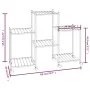 Soporte para flores con ruedas hierro negro 83x25x63,5 cm de vidaXL, Soportes para macetas - Ref: Foro24-343126, Precio: 45,5...