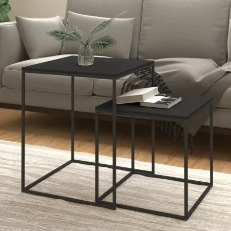 2-piece plywood and metal coffee table set by vidaXL, Coffee table - Ref: Foro24-343113, Price: 54,62 €, Discount: %