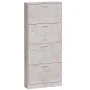 Schuhschrank aus grauem Beton-Sperrholz 59x17x150 cm. von vidaXL, Schuhregale und Schuhorganisatoren - Ref: Foro24-342521, Pr...