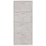 Schuhschrank aus grauem Beton-Sperrholz 59x17x150 cm. von vidaXL, Schuhregale und Schuhorganisatoren - Ref: Foro24-342521, Pr...