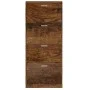 Mueble zapatero madera contrachapada roble ahumado 59x17x150 cm by vidaXL, Shoe racks and shoe organizers - Ref: Foro24-34252...