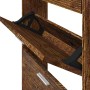 Schuhschrank aus geräucherter Eichen-Sperrholz 59x17x150 cm. von vidaXL, Schuhregale und Schuhorganisatoren - Ref: Foro24-342...