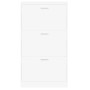 Mueble zapatero madera contrachapada blanco 59x17x108 cm de vidaXL, Zapateros y organizadores de calzado - Ref: Foro24-342526...