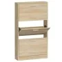 Shoe rack made of plywood in oak color, measuring 59x17x108 cm. by vidaXL, Shoe racks and shoe organizers - Ref: Foro24-34252...