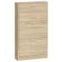 Shoe rack made of plywood in oak color, measuring 59x17x108 cm. by vidaXL, Shoe racks and shoe organizers - Ref: Foro24-34252...