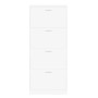 Weißer Schuhschrank aus Sperrholz, 59 x 17 x 150 cm von vidaXL, Schuhregale und Schuhorganisatoren - Ref: Foro24-342518, Prei...