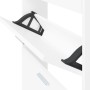 Weißer Schuhschrank aus Sperrholz, 59 x 17 x 150 cm von vidaXL, Schuhregale und Schuhorganisatoren - Ref: Foro24-342518, Prei...
