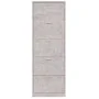 Schuhregal aus betongrauem Sperrholz, 59 x 17 x 169 cm von vidaXL, Schuhregale und Schuhorganisatoren - Ref: Foro24-342513, P...
