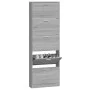Schuhschrank aus grauem Sonoma-Sperrholz, 59 x 17 x 169 cm von vidaXL, Schuhregale und Schuhorganisatoren - Ref: Foro24-34251...