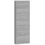 Schuhschrank aus grauem Sonoma-Sperrholz, 59 x 17 x 169 cm von vidaXL, Schuhregale und Schuhorganisatoren - Ref: Foro24-34251...