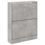 Schuhschrank aus grauem Sperrholz in Betonoptik, 59x17x81 cm. von vidaXL, Schuhregale und Schuhorganisatoren - Ref: Foro24-34...
