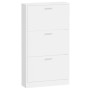 Glossy white plywood shoe cabinet 59x17x108 cm by vidaXL, Shoe racks and shoe organizers - Ref: Foro24-342530, Price: 105,83 ...