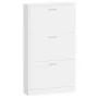 Glossy white plywood shoe cabinet 59x17x108 cm by vidaXL, Shoe racks and shoe organizers - Ref: Foro24-342530, Price: 99,58 €...