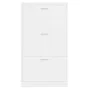 Glossy white plywood shoe cabinet 59x17x108 cm by vidaXL, Shoe racks and shoe organizers - Ref: Foro24-342530, Price: 99,58 €...