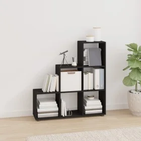 Black plywood ladder-shaped shelf by vidaXL, Bookcases and shelves - Ref: Foro24-342603, Price: 74,98 €, Discount: %