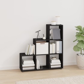 Schwarzes, leiterförmiges Regal aus Sperrholz von vidaXL, Bücherregale und Regale - Ref: Foro24-342603, Preis: 76,16 €, Rabat...