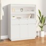 Hohes Sideboard aus massivem weißem Kiefernholz, 89 x 40 x 116,5 cm von vidaXL, Sideboards - Ref: Foro24-818216, Preis: 201,5...