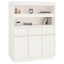 Hohes Sideboard aus massivem weißem Kiefernholz, 89 x 40 x 116,5 cm von vidaXL, Sideboards - Ref: Foro24-818216, Preis: 201,5...