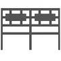 Solid gray pine wood bed headboard 125.5x4x100 cm by vidaXL, Headboards and footboards - Ref: Foro24-818032, Price: 32,80 €, ...