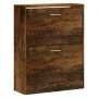 Mueble zapatero madera contrachapada roble ahumado 63x24x81 cm de vidaXL, Zapateros y organizadores de calzado - Ref: Foro24-...