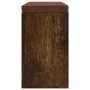 Smoked oak plywood shoe bench 103x30x48 cm by vidaXL, Benches for halls and storage - Ref: Foro24-342612, Price: 95,77 €, Dis...