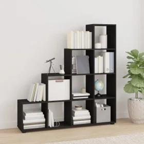 Leiterförmiges Regal aus schwarzem Sperrholz, 142 cm von vidaXL, Bücherregale und Regale - Ref: Foro24-342597, Preis: 119,94 ...