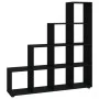 Estantería forma de escalera madera contrachapada negro 142 cm de vidaXL, Librerías y estanterías - Ref: Foro24-342597, Preci...