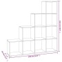 Estantería forma de escalera madera contrachapada negro 142 cm de vidaXL, Librerías y estanterías - Ref: Foro24-342597, Preci...