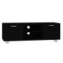 Black plywood TV cabinet 120x40.5x35 cm by vidaXL, TV Furniture - Ref: Foro24-342617, Price: 101,70 €, Discount: %