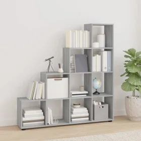 Sonoma gray plywood ladder-shaped shelving unit by vidaXL, Bookcases and shelves - Ref: Foro24-342601, Price: 110,82 €, Disco...