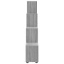 Estantería forma de escalera madera contrachapada gris Sonoma
