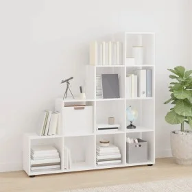Leiterförmiges Regal aus glänzend weißem Sperrholz von vidaXL, Bücherregale und Regale - Ref: Foro24-342599, Preis: 133,03 €,...