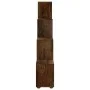 Estantería forma de escalera madera contrachapada roble ahumado de vidaXL, Librerías y estanterías - Ref: Foro24-342600, Prec...