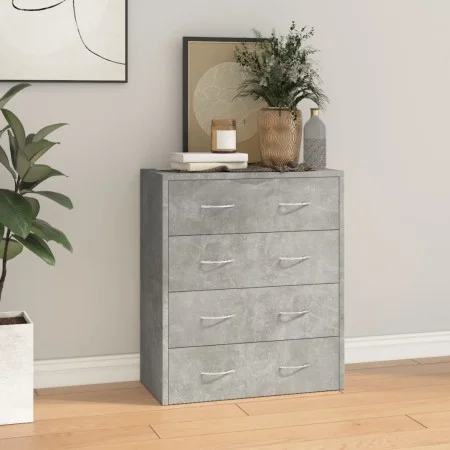 Sideboard with 4 concrete gray drawers 60x30.5x71 cm by vidaXL, Sideboards - Ref: Foro24-342578, Price: 95,60 €, Discount: %