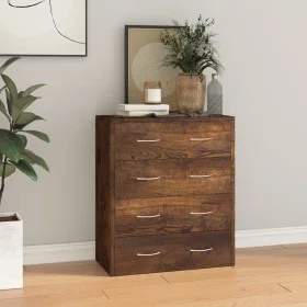 Sideboard mit 4 Schubladen aus Räuchereiche 60x30,5x71 cm von vidaXL, Sideboards - Ref: Foro24-342580, Preis: 95,01 €, Rabatt: %