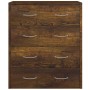 Sideboard mit 4 Schubladen aus Räuchereiche 60x30,5x71 cm von vidaXL, Sideboards - Ref: Foro24-342580, Preis: 95,52 €, Rabatt: %