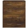 Sideboard with 4 smoked oak drawers 60x30.5x71 cm by vidaXL, Sideboards - Ref: Foro24-342580, Price: 95,01 €, Discount: %