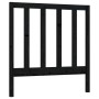 Solid black pine wood bed headboard 81x4x100 cm by vidaXL, Headboards and footboards - Ref: Foro24-817669, Price: 36,99 €, Di...