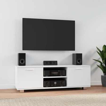 Weißer TV-Schrank aus Sperrholz, 120 x 40,5 x 35 cm von vidaXL, TV-Möbel - Ref: Foro24-342615, Preis: 107,92 €, Rabatt: %