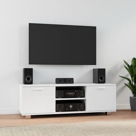 White plywood TV cabinet 120x40.5x35 cm by vidaXL, TV Furniture - Ref: Foro24-342615, Price: 102,46 €, Discount: %