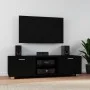 Schwarzer TV-Schrank aus Sperrholz, 140 x 40,5 x 35 cm von vidaXL, TV-Möbel - Ref: Foro24-342624, Preis: 101,42 €, Rabatt: %