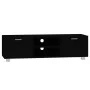 Schwarzer TV-Schrank aus Sperrholz, 140 x 40,5 x 35 cm von vidaXL, TV-Möbel - Ref: Foro24-342624, Preis: 101,42 €, Rabatt: %
