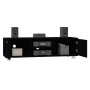 Schwarzer TV-Schrank aus Sperrholz, 140 x 40,5 x 35 cm von vidaXL, TV-Möbel - Ref: Foro24-342624, Preis: 108,50 €, Rabatt: %