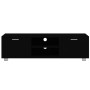Schwarzer TV-Schrank aus Sperrholz, 140 x 40,5 x 35 cm von vidaXL, TV-Möbel - Ref: Foro24-342624, Preis: 108,50 €, Rabatt: %