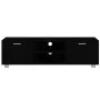 Schwarzer TV-Schrank aus Sperrholz, 140 x 40,5 x 35 cm von vidaXL, TV-Möbel - Ref: Foro24-342624, Preis: 101,42 €, Rabatt: %