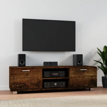 TV-Schrank aus geräuchertem Eichensperrholz, 140 x 40,5 x 35 cm von vidaXL, TV-Möbel - Ref: Foro24-342626, Preis: 109,29 €, R...