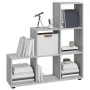 Leiterförmiges Regal aus grauem Sonoma-Sperrholz von vidaXL, Bücherregale und Regale - Ref: Foro24-342607, Preis: 81,07 €, Ra...