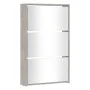 Shoe rack and mirror cabinet 3 levels concrete gray 63x17x102.5 cm by vidaXL, Shoe racks and shoe organizers - Ref: Foro24-34...