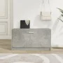 Banco zapatero madera contrachapada gris hormigón 80x24x45 cm by vidaXL, Shoe racks and shoe organizers - Ref: Foro24-342642,...