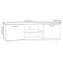 TV-Schrank aus Sonoma-Eichensperrholz, 120 x 40,5 x 35 cm von vidaXL, TV-Möbel - Ref: Foro24-342616, Preis: 104,89 €, Rabatt: %